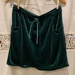 Urban Outfitters Silence + Noise Velvet Mini Skirt